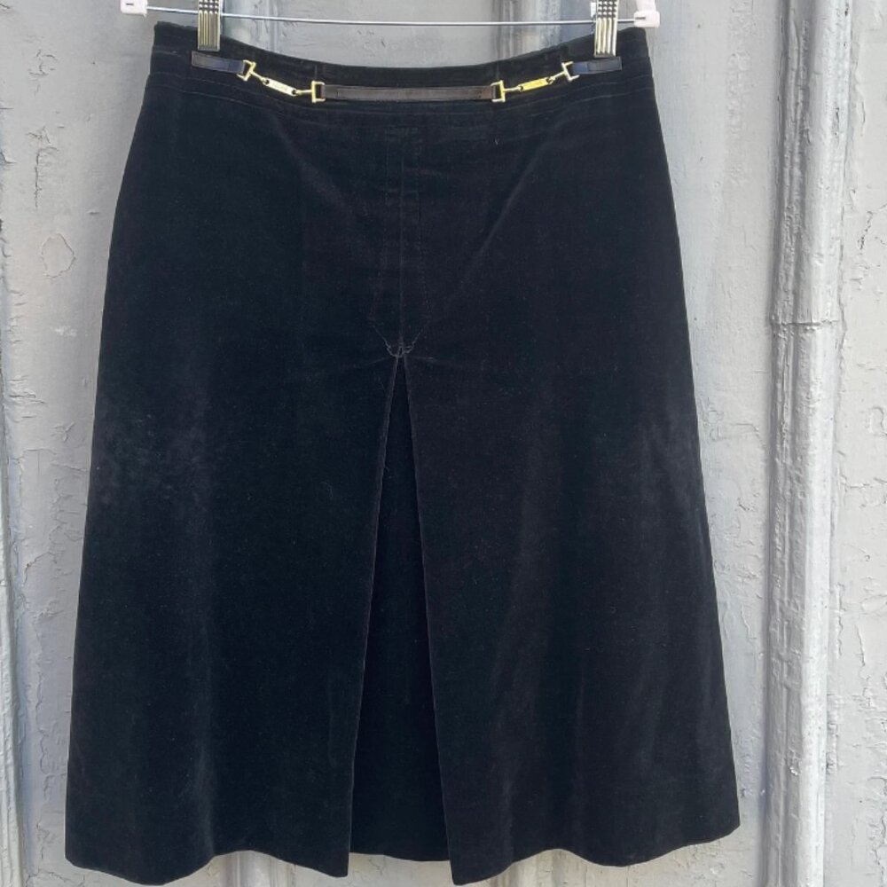 Celine Paris Vintage Velvet skirt, approx. size 8